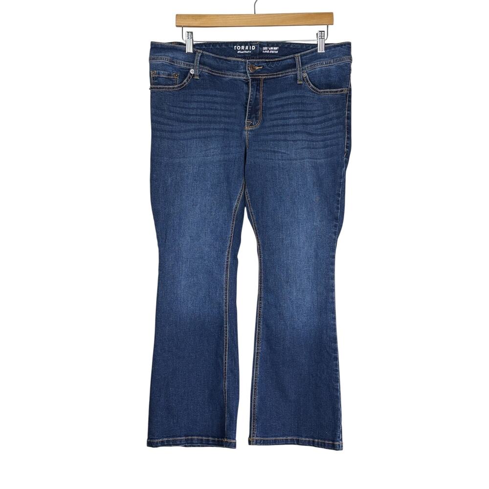 Torrid Luxe Slim Boot Super Stretch Dark Wash Jeans 16S Workwear Comfort